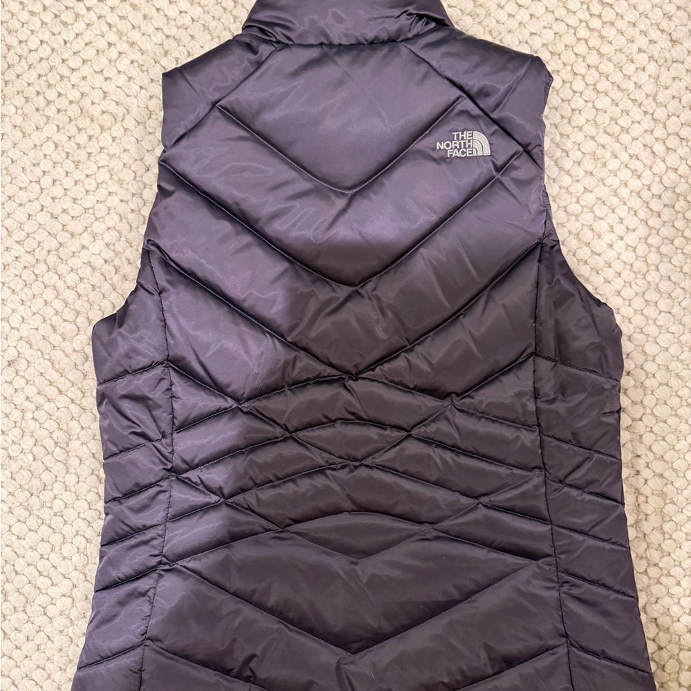 The North Face Women's Dark Purple Quilted Vest - Picture 2 of 3